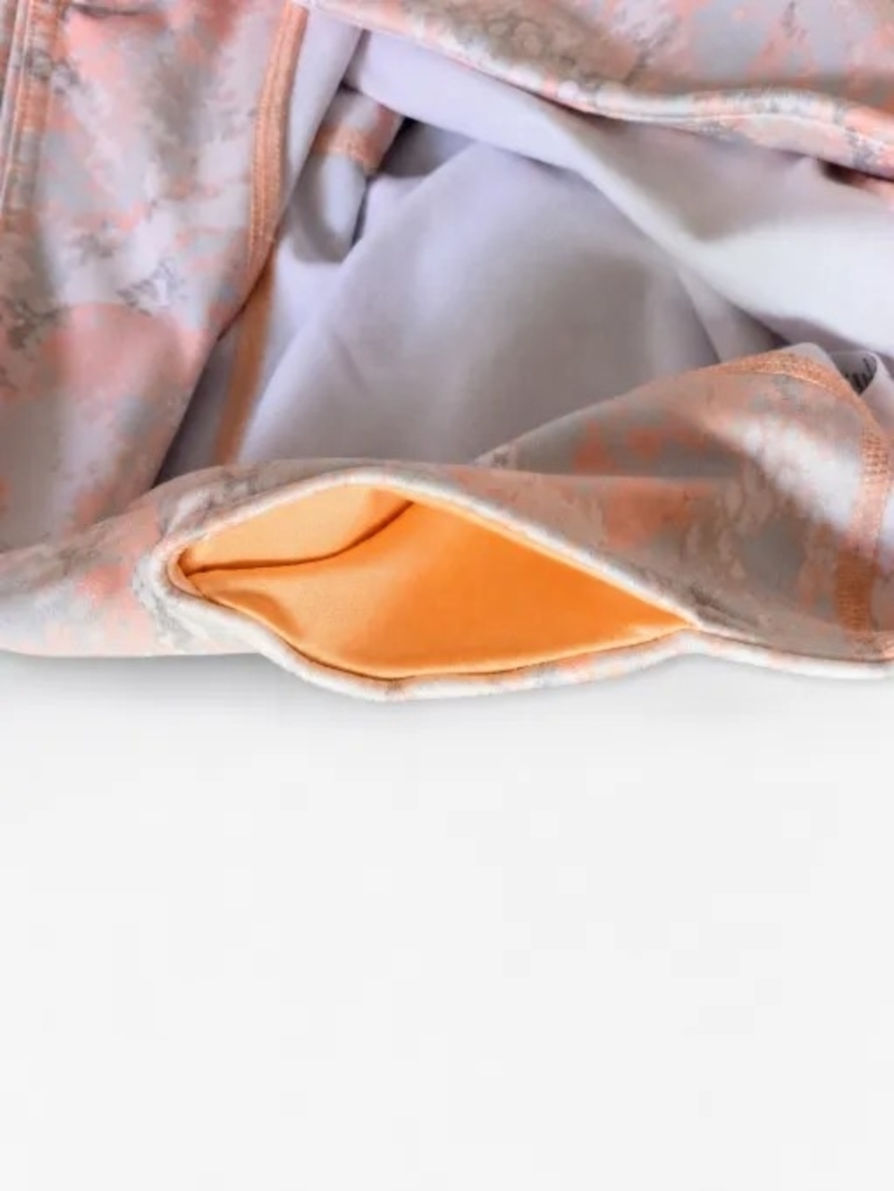 ALO Yoga Peach, Gray and White Marble-Print Leggings - Picture 3 of 7